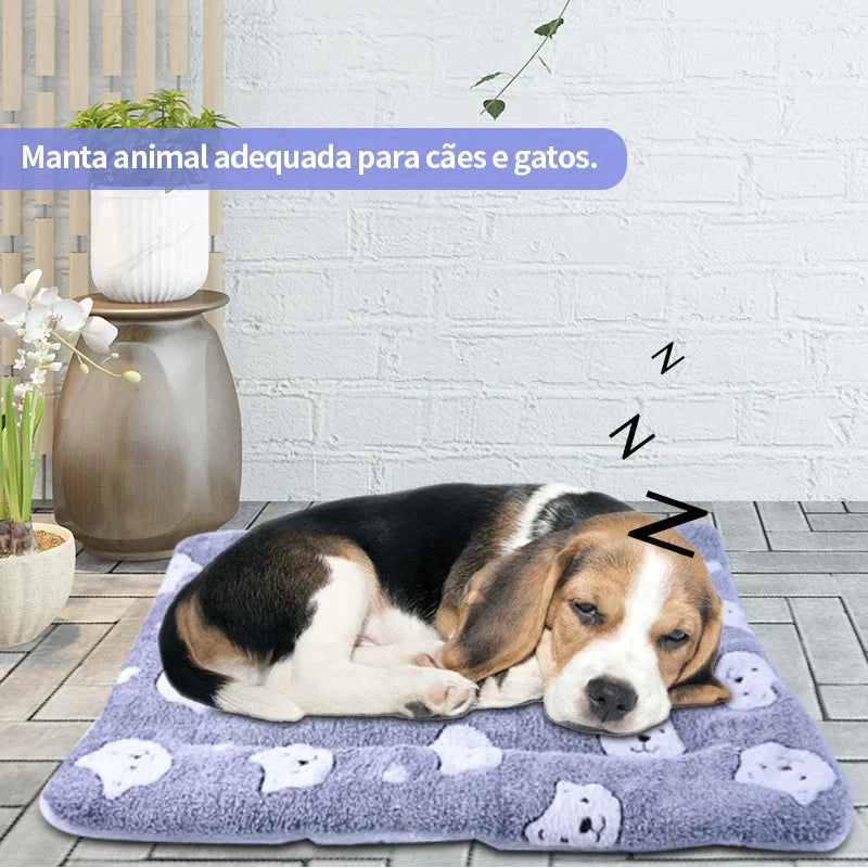 Cobertor peludo - serve como caminha para seu pet - Oferta Certa Online