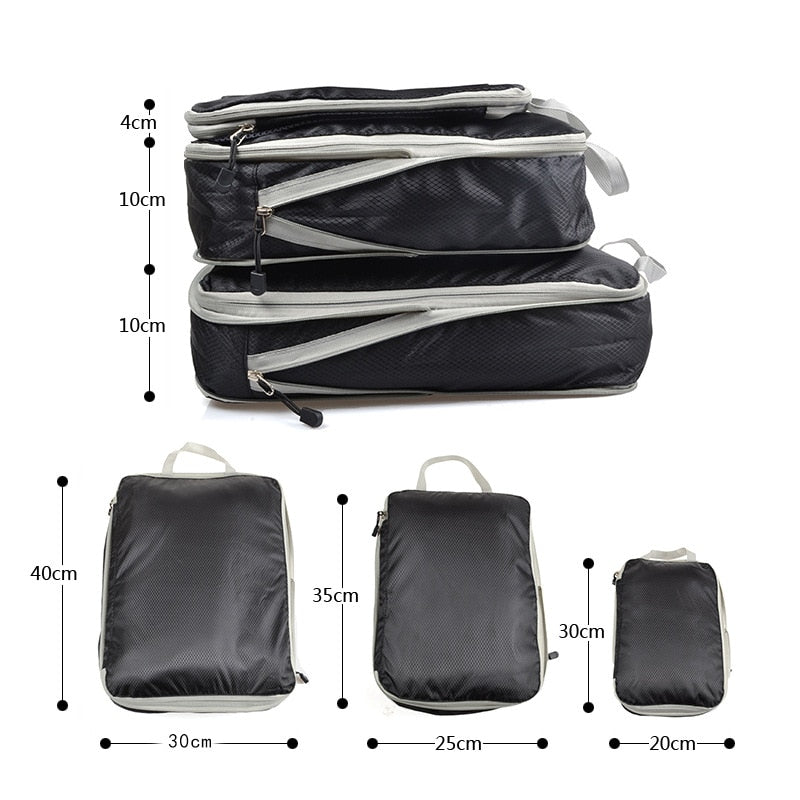 Conjunto de bolsas organizadoras para viagem - Oferta Certa Online